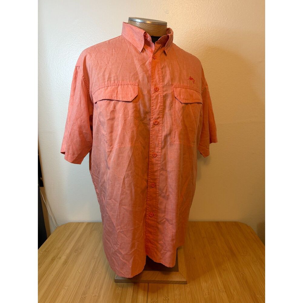 World Wide Sportsman Shirt Mens XL Short Sleeve Fishing Button Up Bass Pro